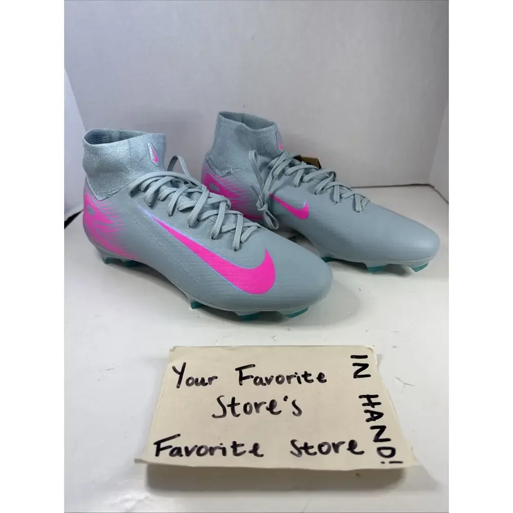 Nike Zoom Mercurial Superfly 10 Pro FG Soccer Prism HF9433-301 Men's Size 10.5